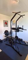 Kettler Kraftstation / Power Tower, Langhantel&70kg Gewichte