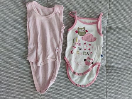 2er Set Baby Sommer Body Gr. 62 Mädchen Luggi Cotton