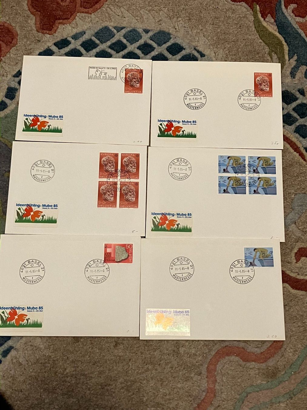 Tous les timbres: 6 Briefe Muba 85 – Neuf (Voir description) à Koblenz par mar_c2pj