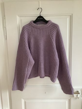 Strickpullover dick, lila von Envelope 1976, Baby Alpaca S/M
