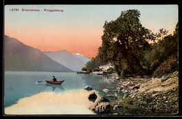AK Ringgenberg, Ruderboot am Ufer des Brienzersee