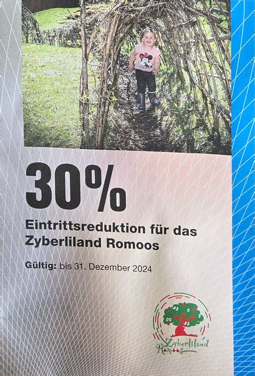 Gutschein 30%Reduktion Zyberliland Romoos | Kaufen auf Ricardo