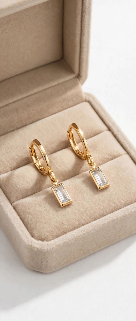 Boucles d'oreille: Ohrringe 18k vergoldet – Neuf avec emballage d'origine à Hemmental par Aureumgold