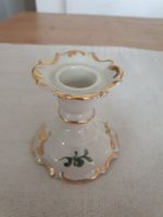 KPM Kerzenständer, Porzellan, weiss/gold, vintage, Top!