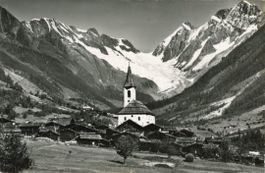 Kippel   VS  im Lötschental    mit Langgletscher    um 1949
