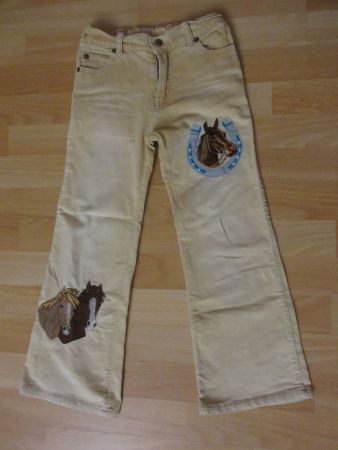 Cordhose beige Grösse 122
