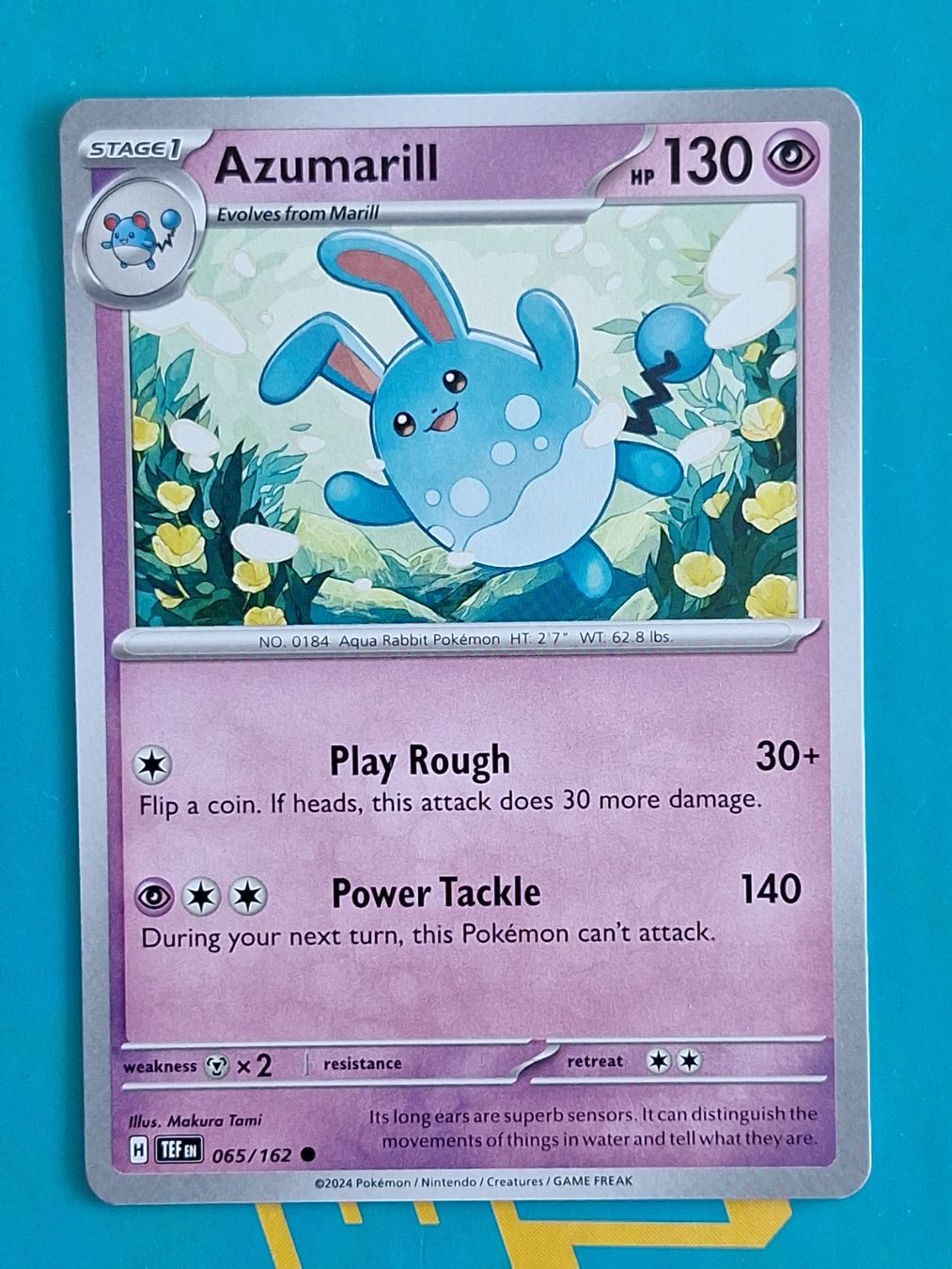 Pokémon Sammelbilder & Trading cards: Azumarill - Temporal Forces Pokemon - #7.1 – Gebraucht aus Altstätten SG von GGsGameshop