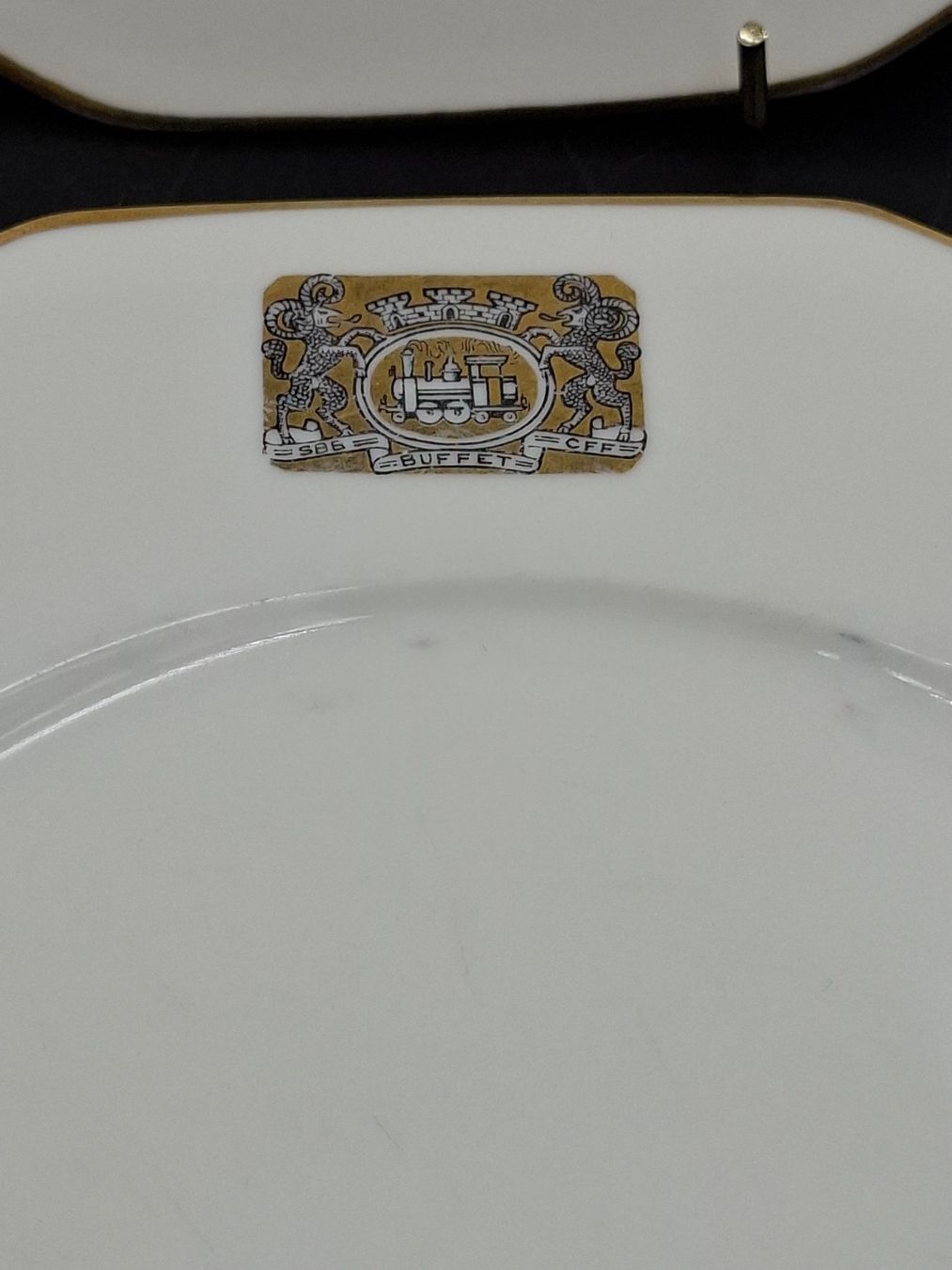Piatti: Paar Langenthal Teller SBB CFF 28cm Buffet 1958th – Usato da Zürich venduto da ART-te-Fact 2