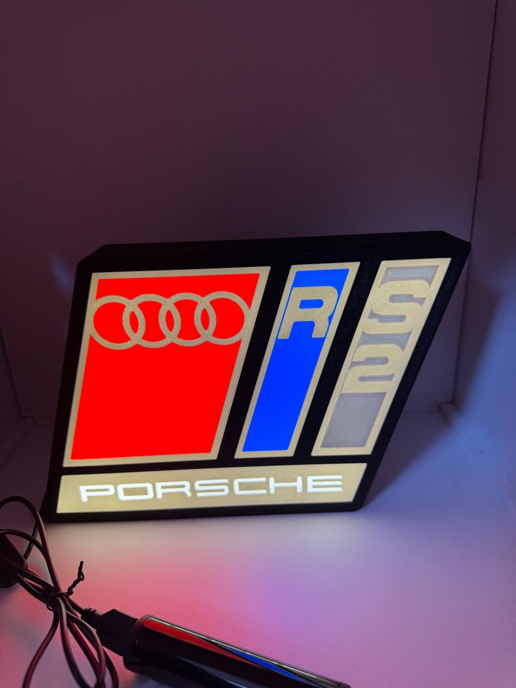 Lampade: Lightbox Emblème Audi RS2 Porsche, Neuve! – Nuovo (secondo la descrizione) da Vicques venduto da PAMB3D 6