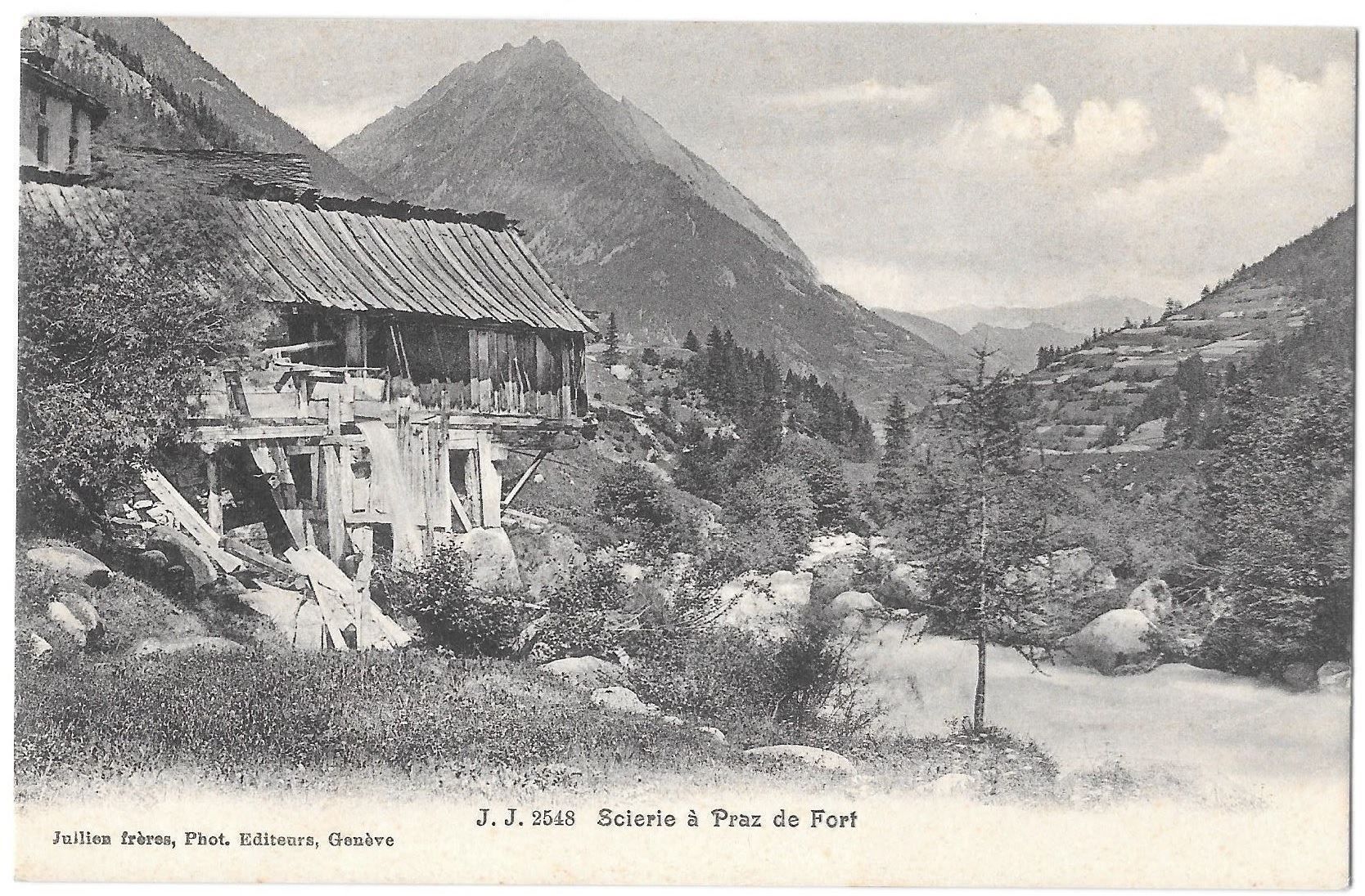 Cartoline postali: Praz de Fort Scierie / Sägewerk – Usato da Olten venduto da clotaldi