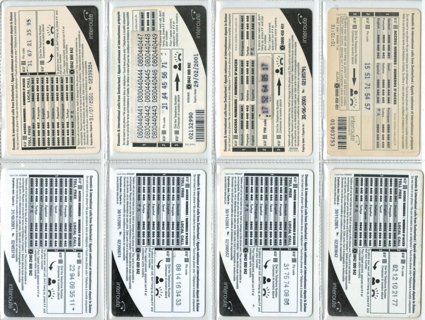 Cartes de téléphone: 8 Teleline Telefonkarten – D'occasion à Zürich par Tolima194 1