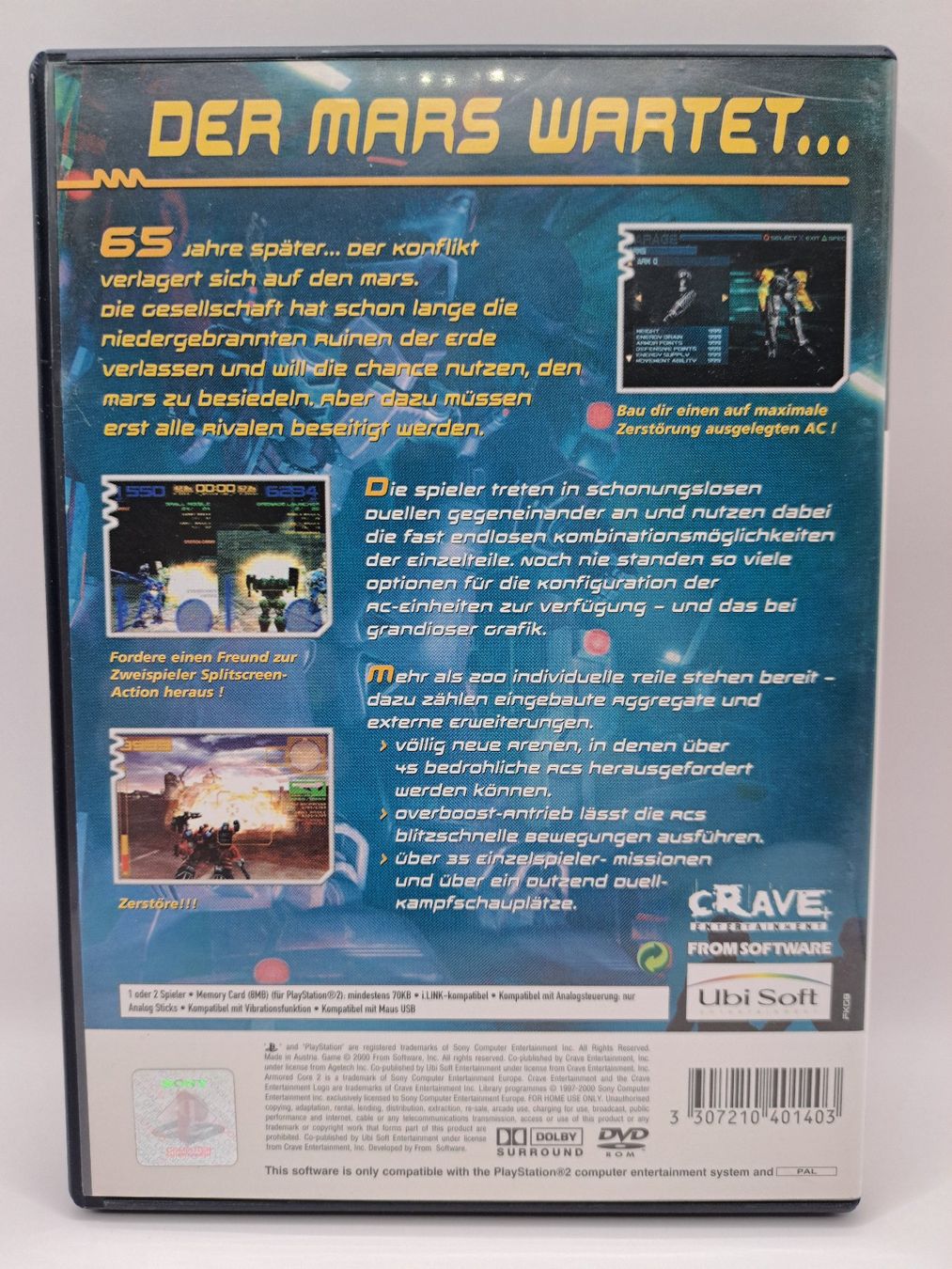 Spiele: Armored Core 2 (Playstation 2/PS2) – Gebraucht aus Balgach von Wasnwasn 1