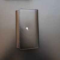 Montblanc Schlüsseletui Leder, schwarz, neu
