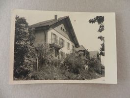 Echtphoto Karte Moutier JU Jura Aushilfstempel Post 1948