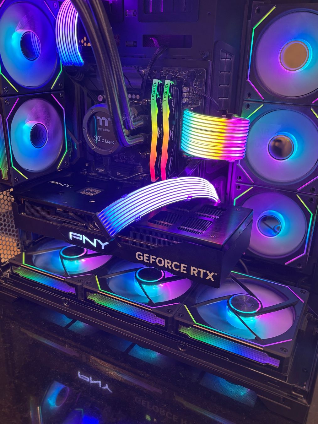 Gaming PC, i7 114700KF, 32GB DDR5 7200MHz, RTX4080, GEN5 SSD (Gebraucht ...