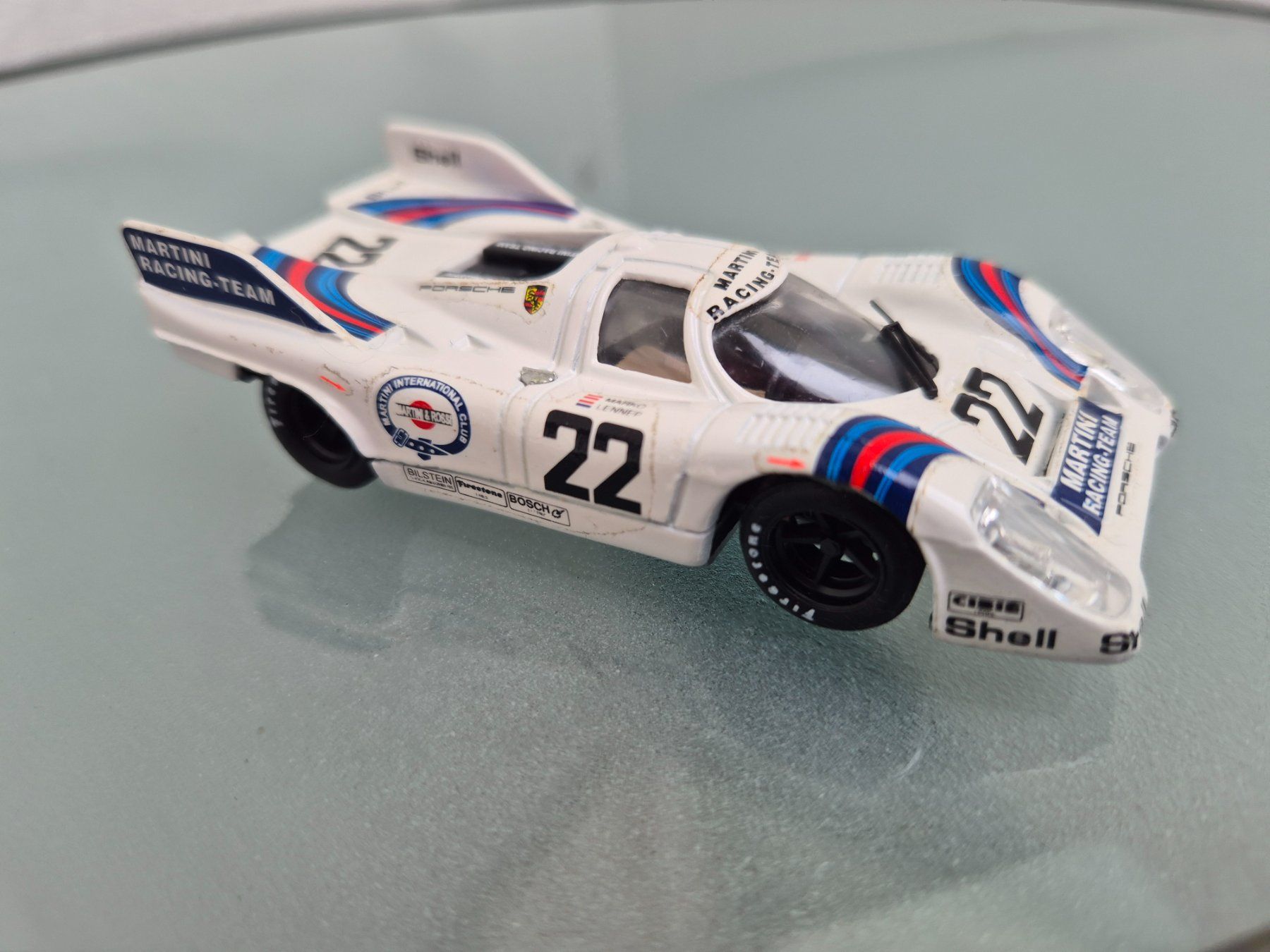 Porsche Modellini d'auto: Porsche 917 Martini von Brumm. 1:43, – Usato da Oberbuchsiten venduto da laffite54 3
