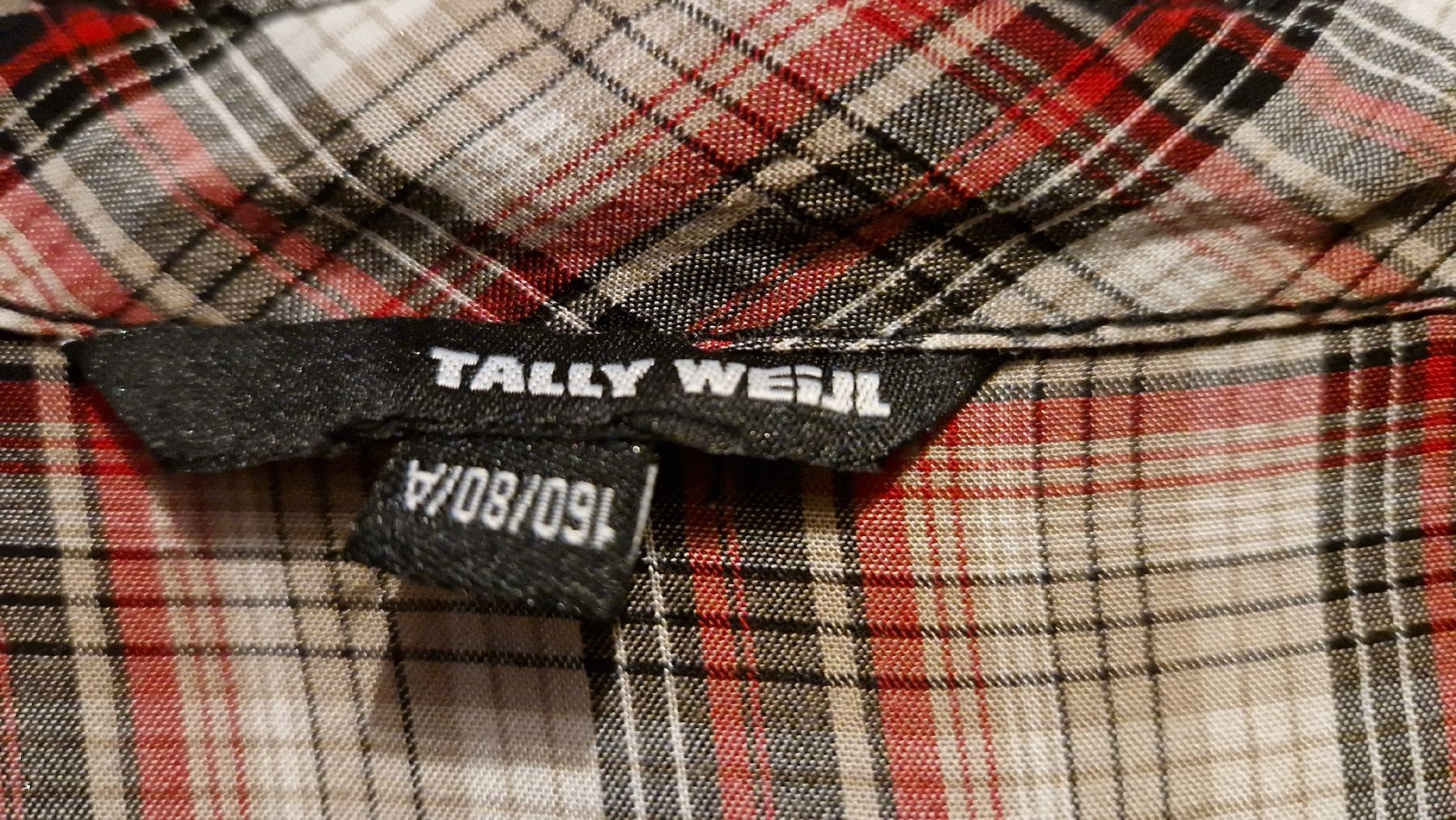 Tally Weijl Blusen: Karrierte Bluse – Gebraucht aus Riehen von Aconitum 1