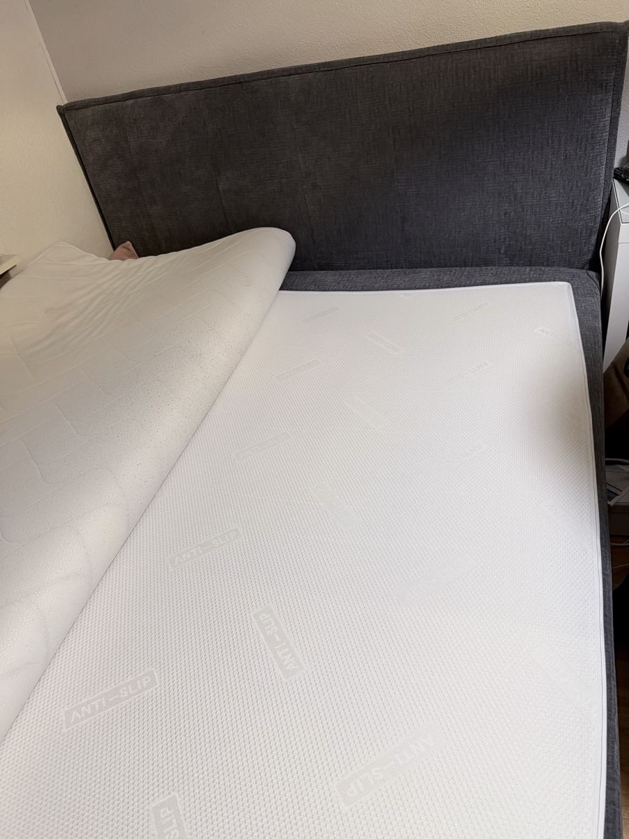 Letti: Graues Boxspring-Bett – Usato da Hedingen venduto da van_n9jy 3