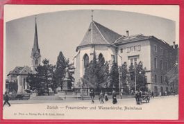 ZÜRICH, FRAUMÜNSTER UND WASSERKIRCHE, HELMHAUS