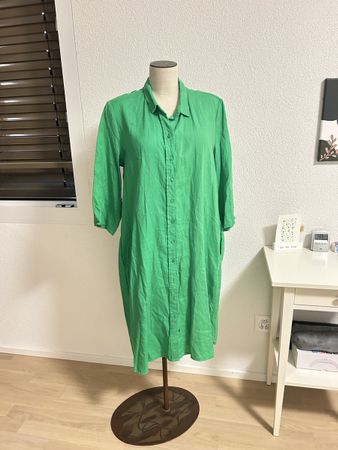Kleid grün Leinen Grösse L neuwertig