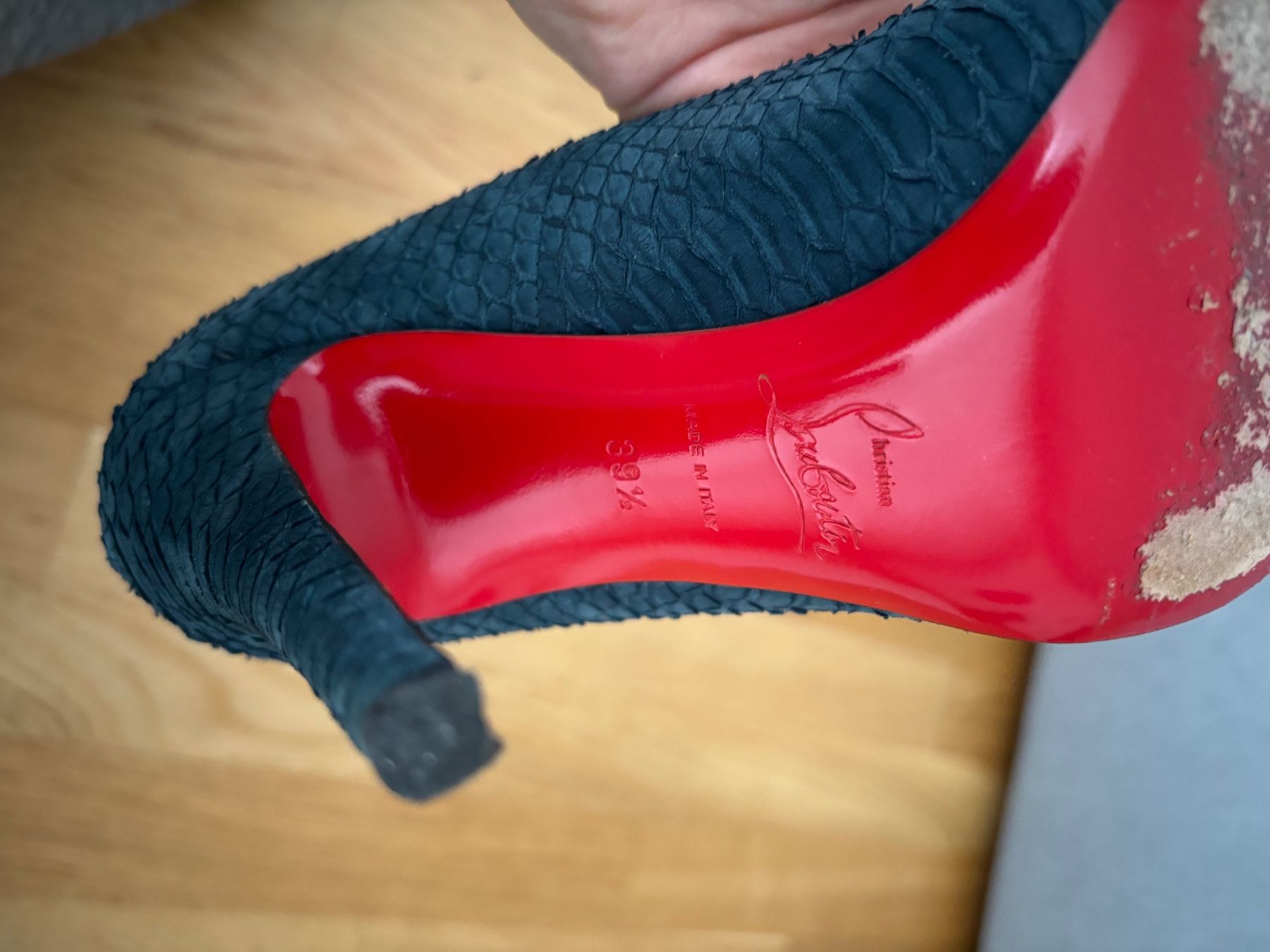 Christian Louboutin Scarpe da donna: Christian Louboutin blaue Highheels – Usato da Duebendorf venduto da tom_lp2m 3