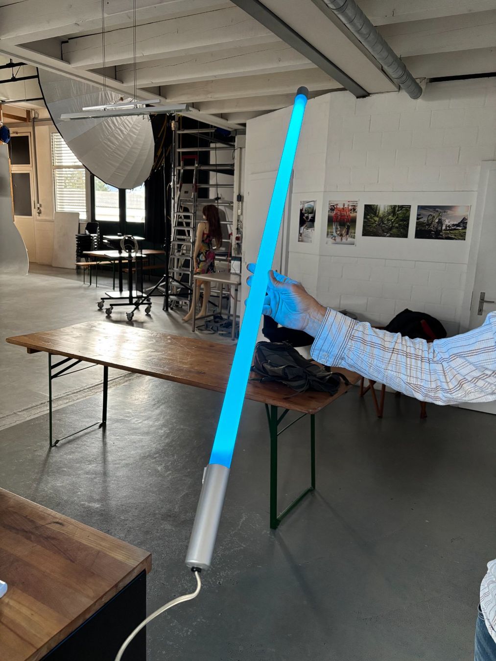 Lampes: Stehleuchte blau – D'occasion à Kriens par werbef 4