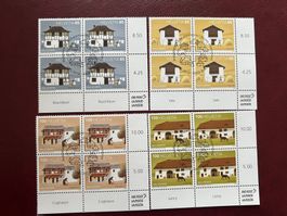 2021  Erstag gest. ViererblockSerie Nr.1676-79 (3896)