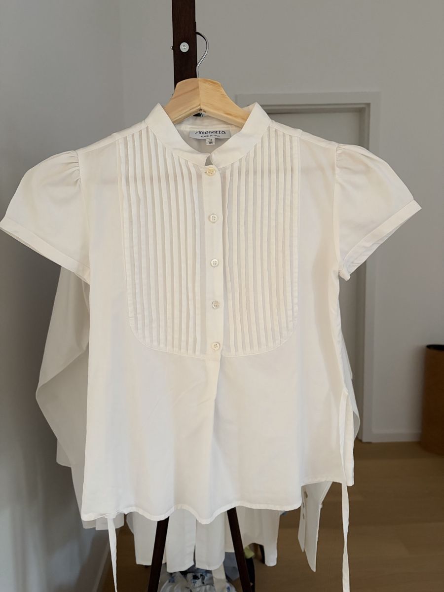 Camicette: Camicia Simonetta bianca maniche corte come nuova – Usato da Adliswil venduto da bea_w2wq 2
