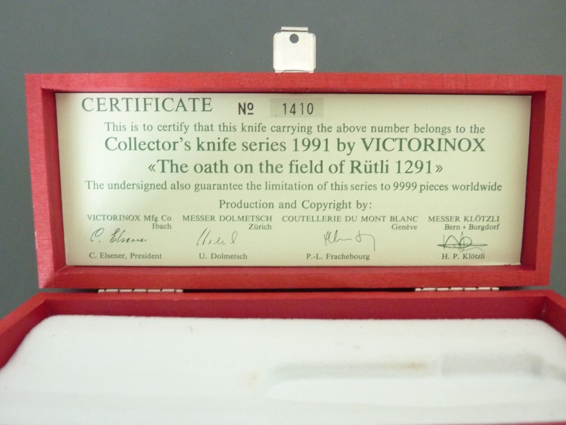 Victorinox Taschenmesser: Sammlermesser "RÜTLISCHWUR 1291" – Neu und originalverpackt aus Bassersdorf von regatoli 3