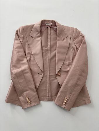 MaxMara Damen Blazer, Gr. 38, zartrosa, Made in Italy.
