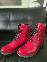 Josef Seibel Damen Stiefeletten, Rot, Grösse 40, Top Zustand