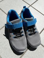 Kinder Turnschuhe, Grau/Blau, Grösse 35 - Leicht & Bequem!
