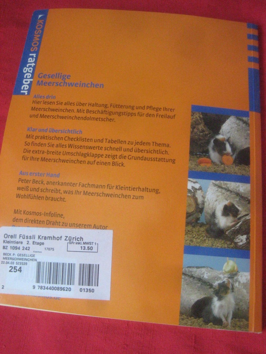 Bücher: MEERSCHWEINCHEN  BUCH – Gebraucht aus Uster von flocke1 4