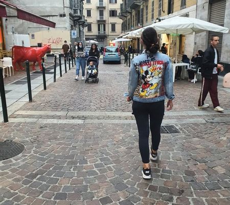 Mickey Mouse Jeansjacke, Gr. M, Hingucker für den Frühling!