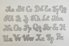 Stanzschablone Nr.700,Buchstaben gross&klein (Sizzix geeig.)