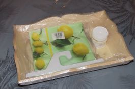 Kit de loisirs créatifs: Plateau en bois neuf