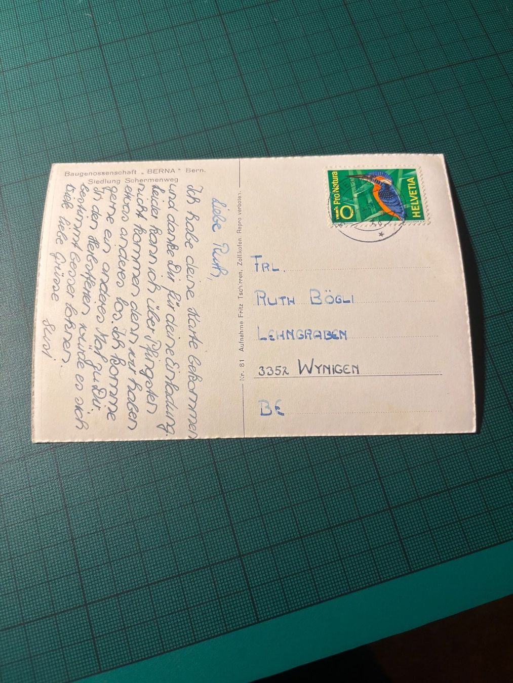 Cartoline postali: AK Siedlung Schermenweg Bern. 1966 – Usato da Utzenstorf venduto da Rose0303 2
