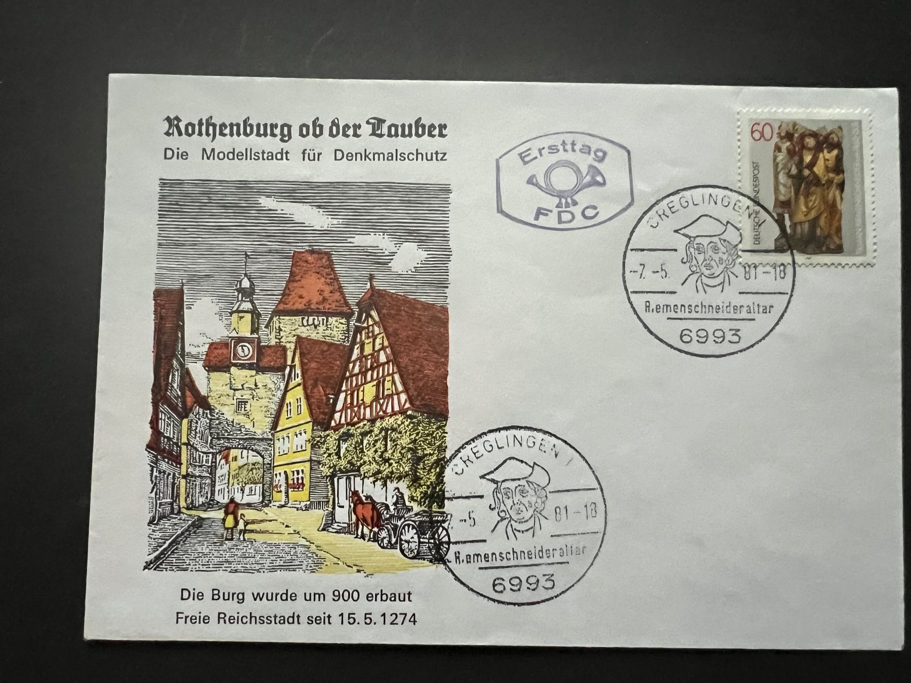 Alle Briefmarken: FDC Rothenburg 1981 (E1685) – Gebraucht aus Hinwil von Sidi4