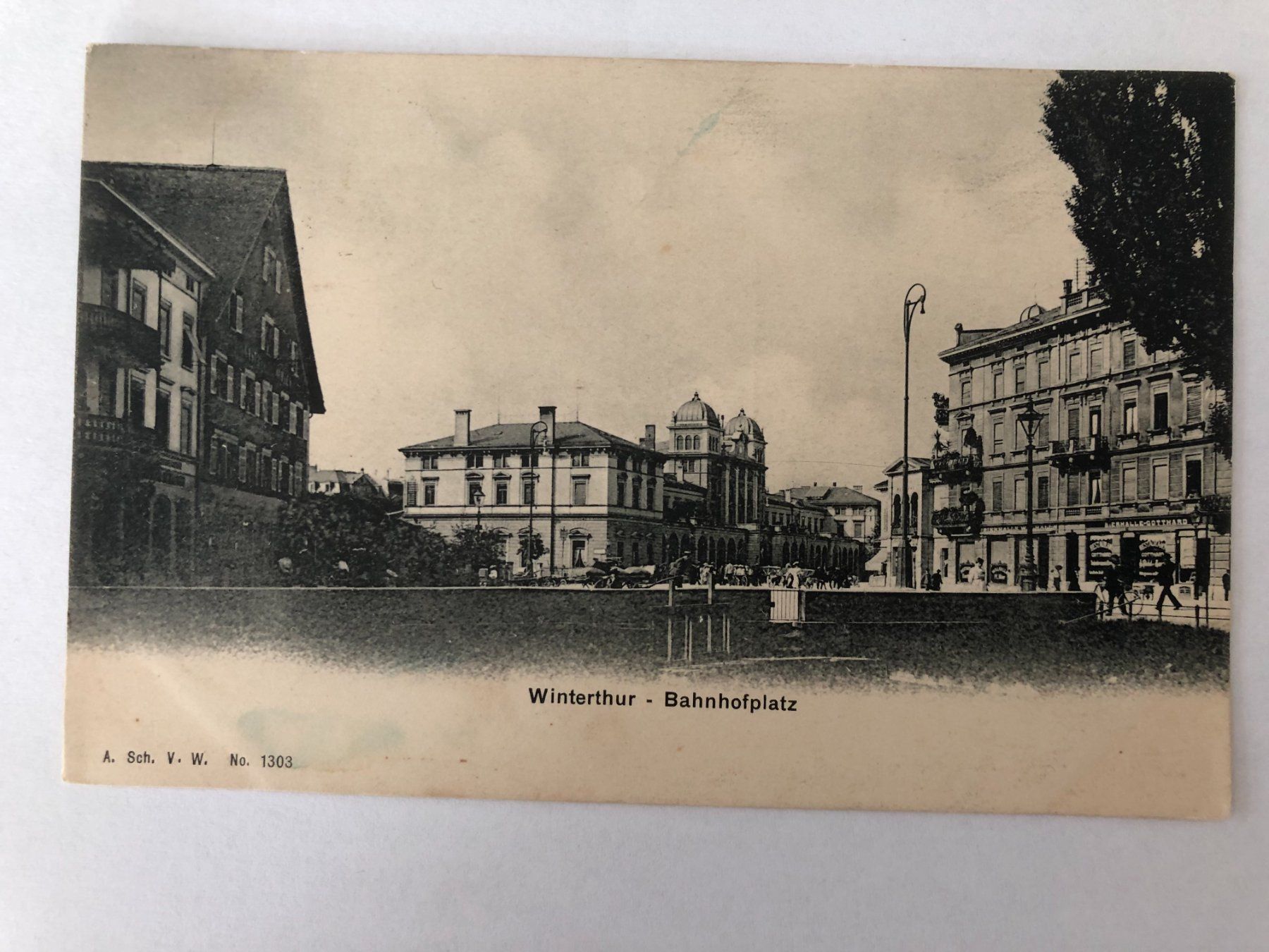 Ansichtskarten: Winterthur - Bahnhofplatz 1907 – Gebraucht aus Pfäffikon ZH von Waltoversand