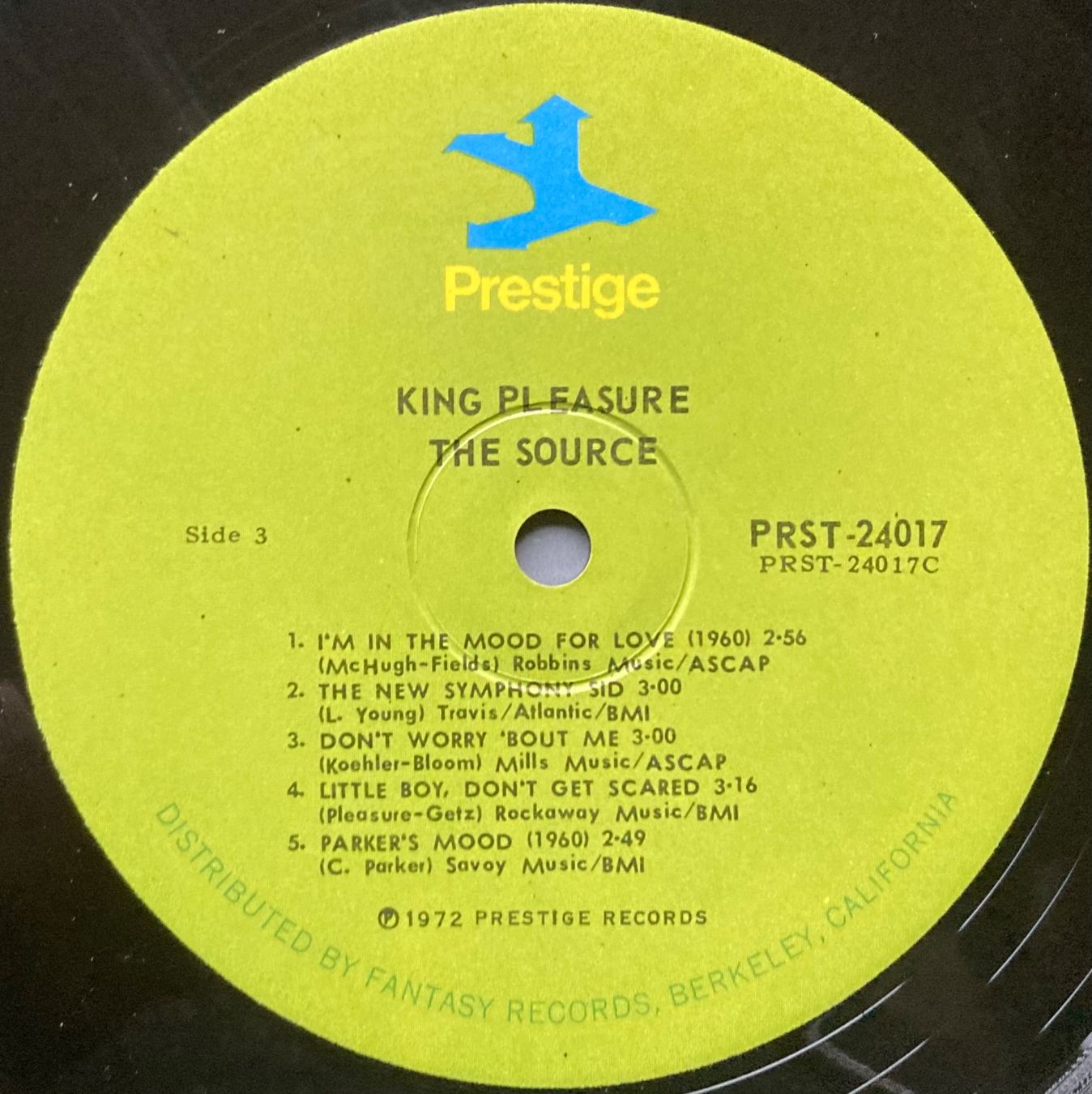 Schallplatten: KING PLEASURE - THE SOURCE – Gebraucht aus Poliez-Pittet von Newtown-Records 3