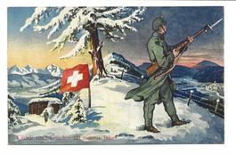 Militär - Neujahr - Glück und Frieden - 1. WK - Wachtposten