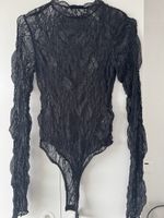 Zara Black Lace Bodysuit - Elegant and in Style, Size M