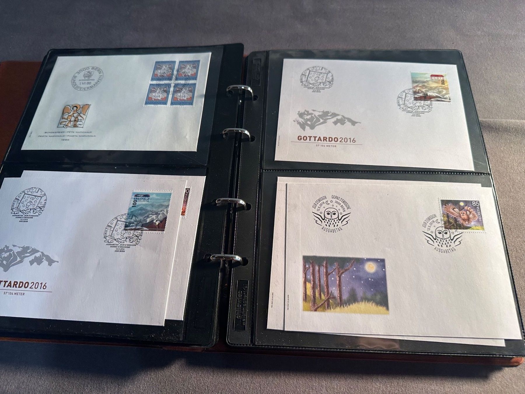 Tutti i francobolli: Album Schweiz Sammlung Briefe und FDC – Usato da Stettfurt venduto da 2442 7