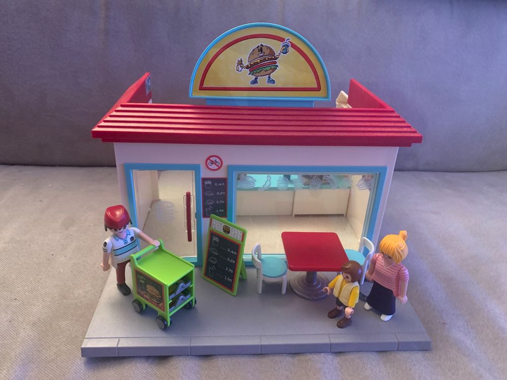 Playmobil fast food store restaurant