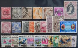 Negri Sembilan Malaya British Lot mit alten Werten I