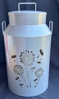 Windlicht - Milchkanne mit Blumenmotif - 24 x 45 cm