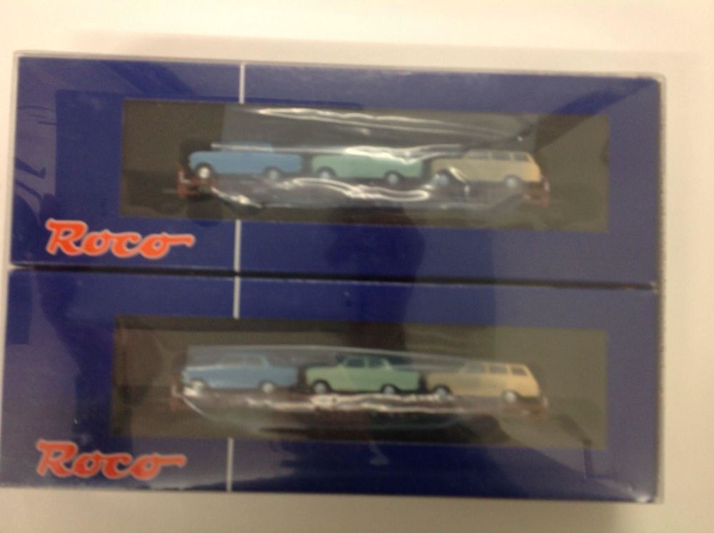 Roco 66021 Set Flachwagen mit Autos (Neu und originalverpackt) in ...