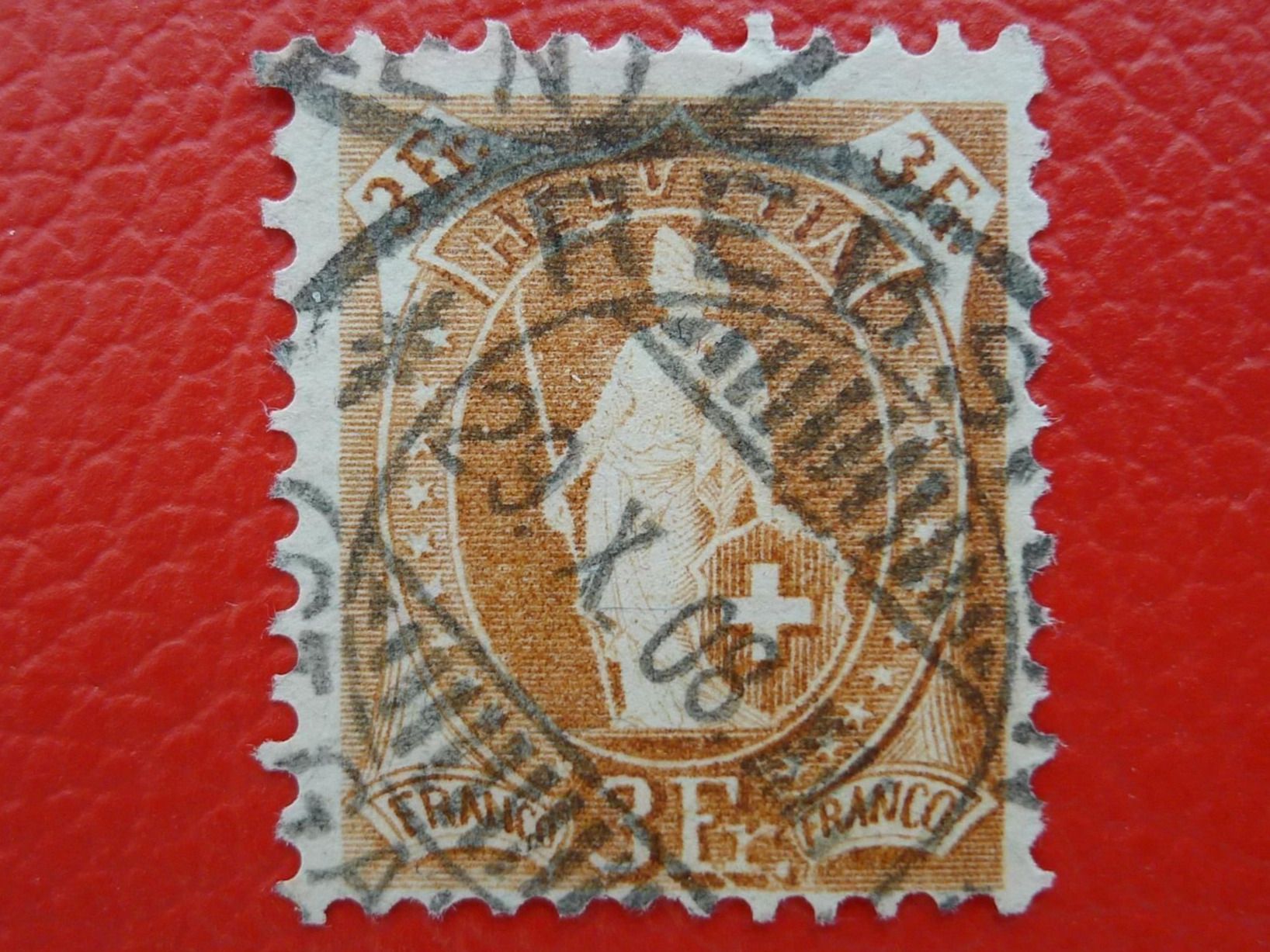 Alle Briefmarken: 1908: Stehende: Nr.100B Vollstempel von REBSTEIN, K: 140.- – Gebraucht aus Sursee von Luzernerraute