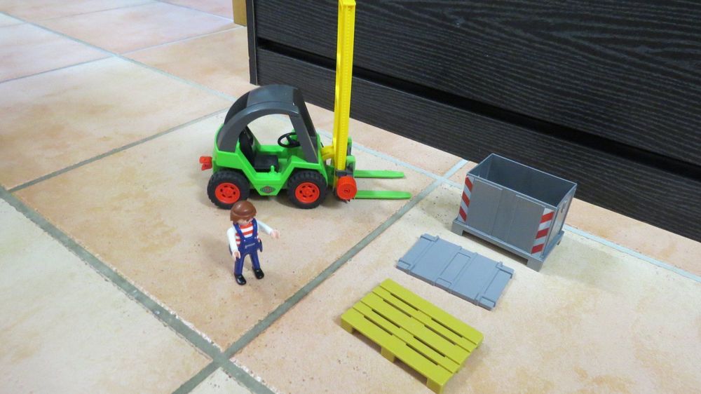 Playmobil Docker Chariot élévateur Caisse N°4476 Complet
