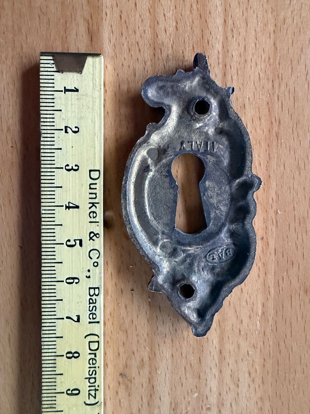 Quincaillerie: Schlossschild aus Bronze – D'occasion à Amden par vipernatter 1